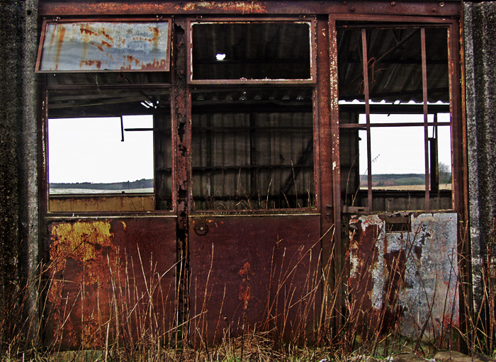 rusty door